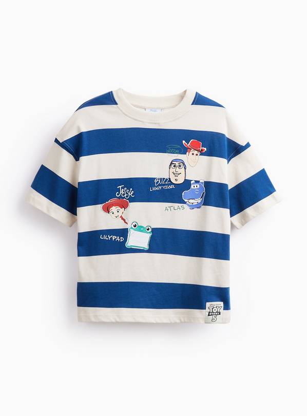Navy & White Toy Story 5 Striped T-Shirt 1-2 years